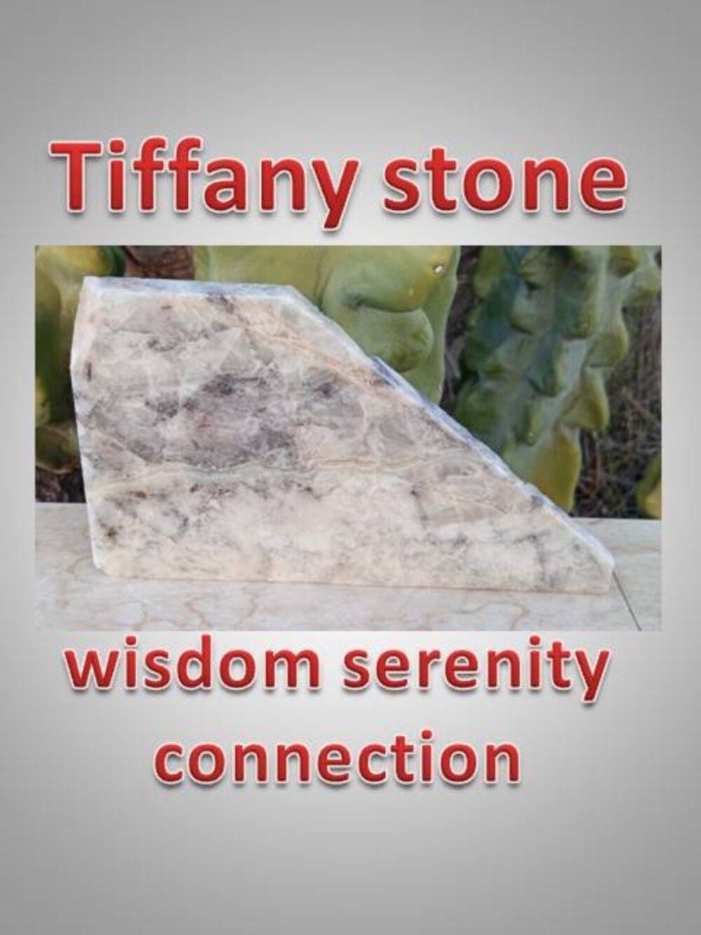TIFFANY stone crystal rock mineral slab 01